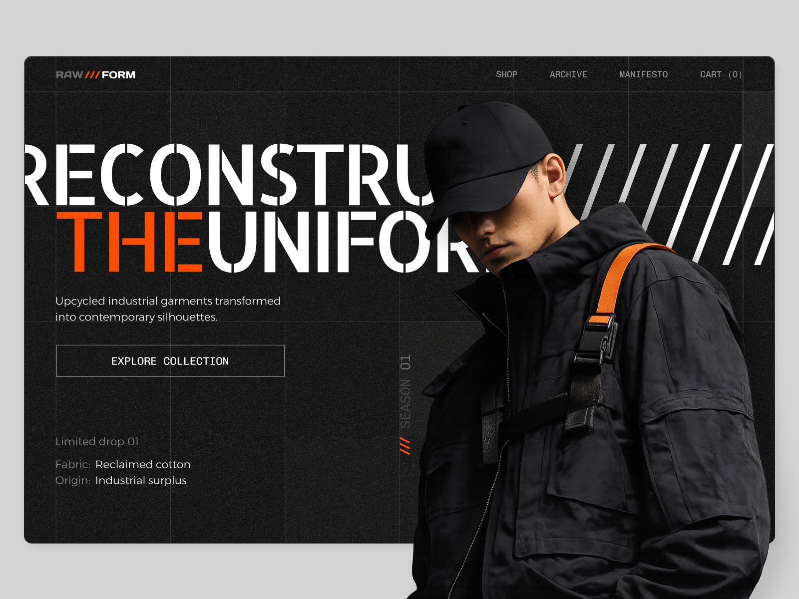 RAW /// FORM - Upcycled Concept Streetwear