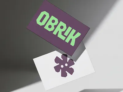 OBRIK LOGO bold logo brand identity brand identity design brand mark branding custom wordmark geometric graphic design lettering logo logo design logotype modern logo typography