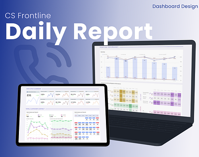 CS Frontline Daily Report Dashbord Design design ui ux