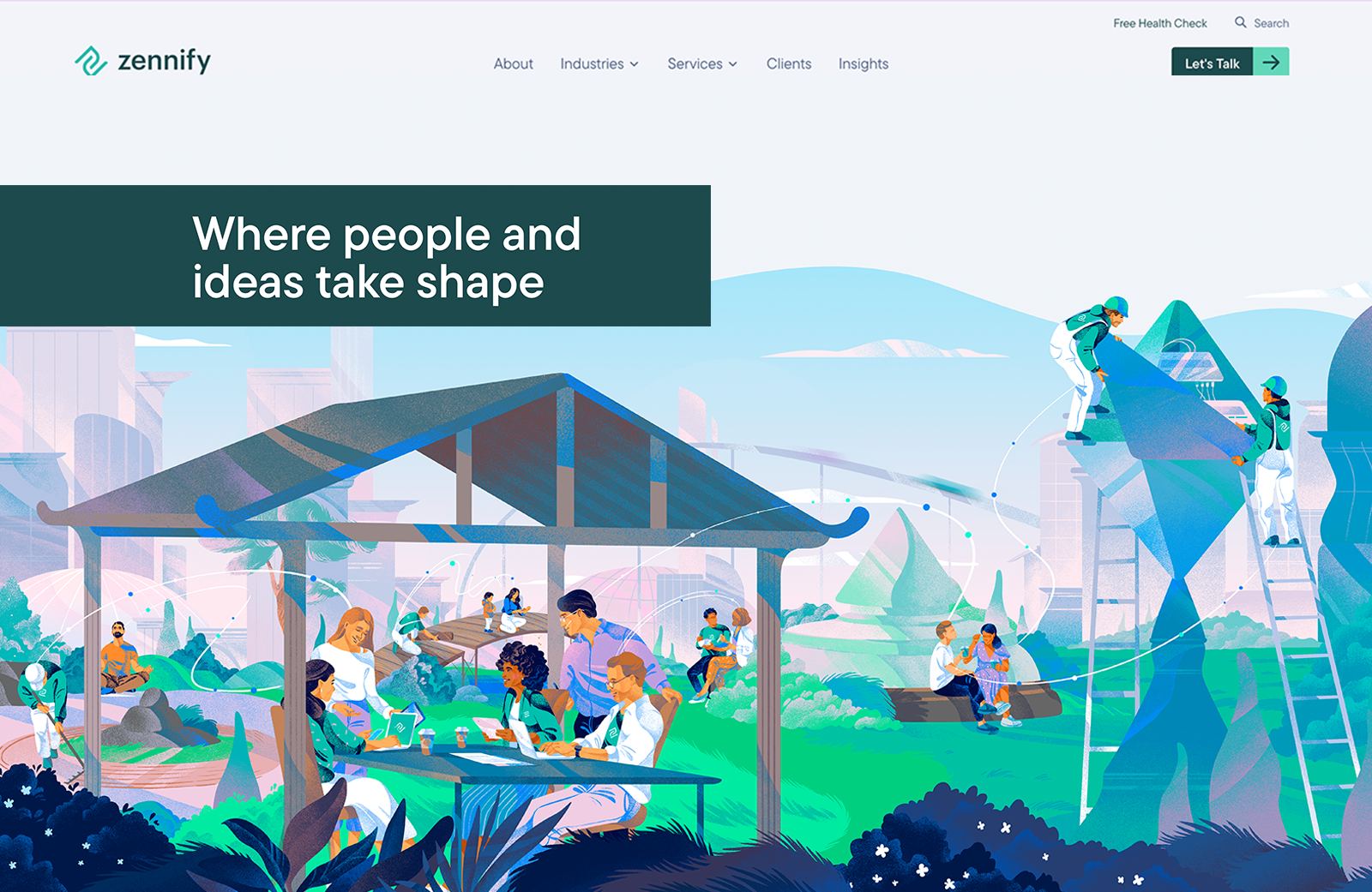 Example of The illustration for the wonderful Zennify project (part 1)