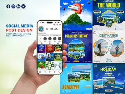 Travel Tour Social Media Banner Design || SMM adventure travel post holiday banner holiday promotion summer travel banner tour banner design tour package banner tour sale banner tourism marketing tourism promotion travel ad design travel agency banner travel banner travel marketing travel offer banner travel post design travel promotion travel social post travel template vacation banner