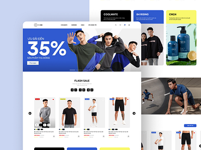 Fashion E-commerce Homepage design homepage ui ux website