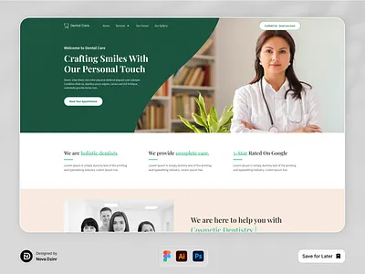 Dental Care website design dentalwebsite healthcareui medicalwebsite uidesign webdesign