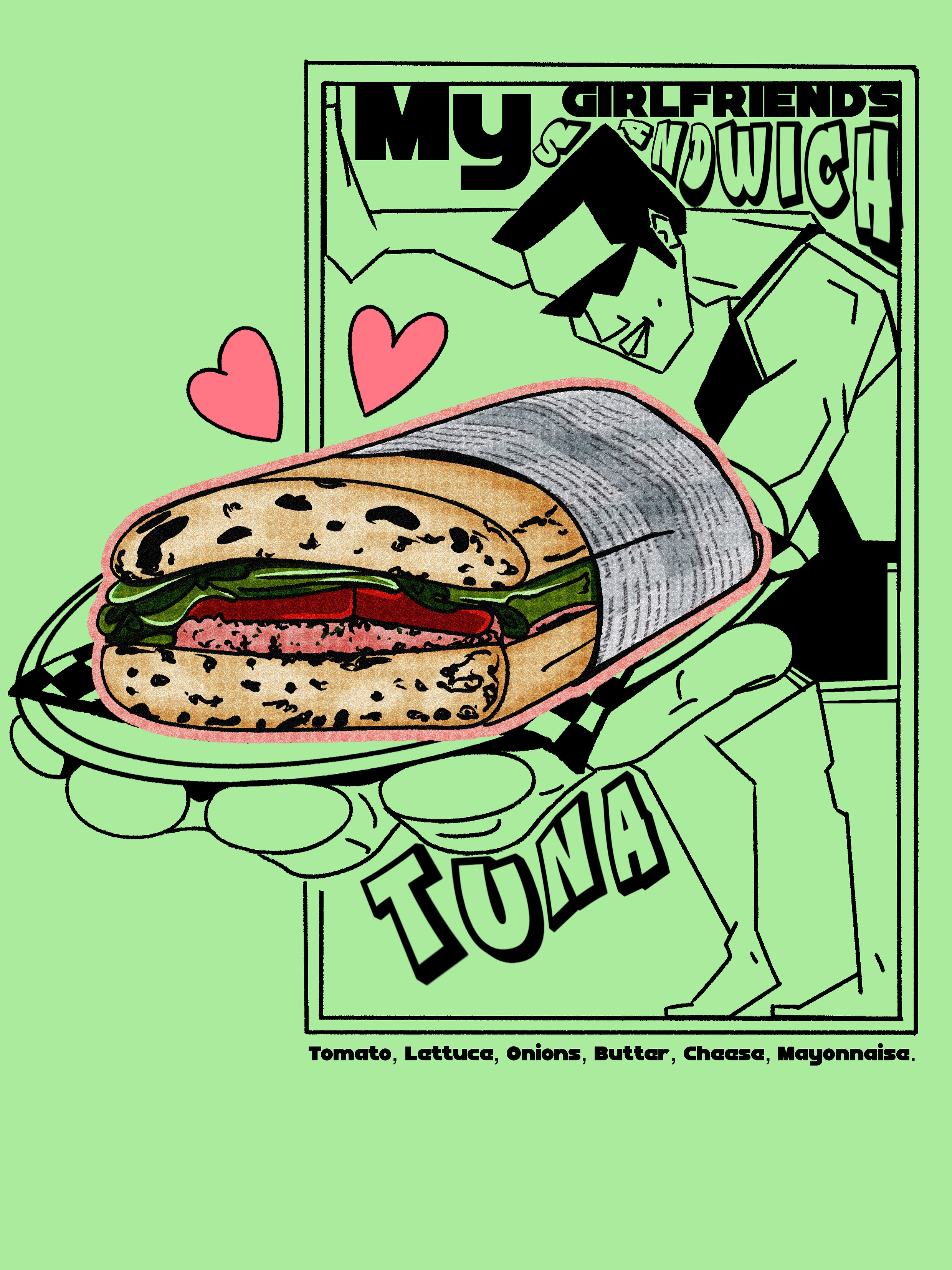 My Girlfriends Sandwich foodbeverage graphic design packaging