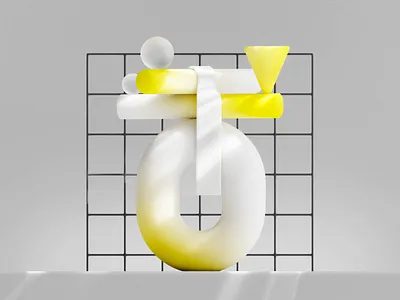 Yellow Geometric 3D Animation 3d 3d animation 3d art 3d compositing abstract abstract 3d abstract design abstract geometry balance branding geometric design motion design motion graphics