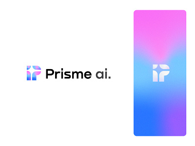 Prisme ai. a b c d e f g h i j k l m n bolt branding ecommerce flame gradients hub idea lettering light logo designer modern negative negative space o p q r t u v w x y z p p logo space spark think