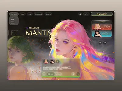 Modern Gaming Platform Website Experience 3d entertainment platform esports fantasy ui game design game website gaming gaming platform gaming ui landing page ui ux website design