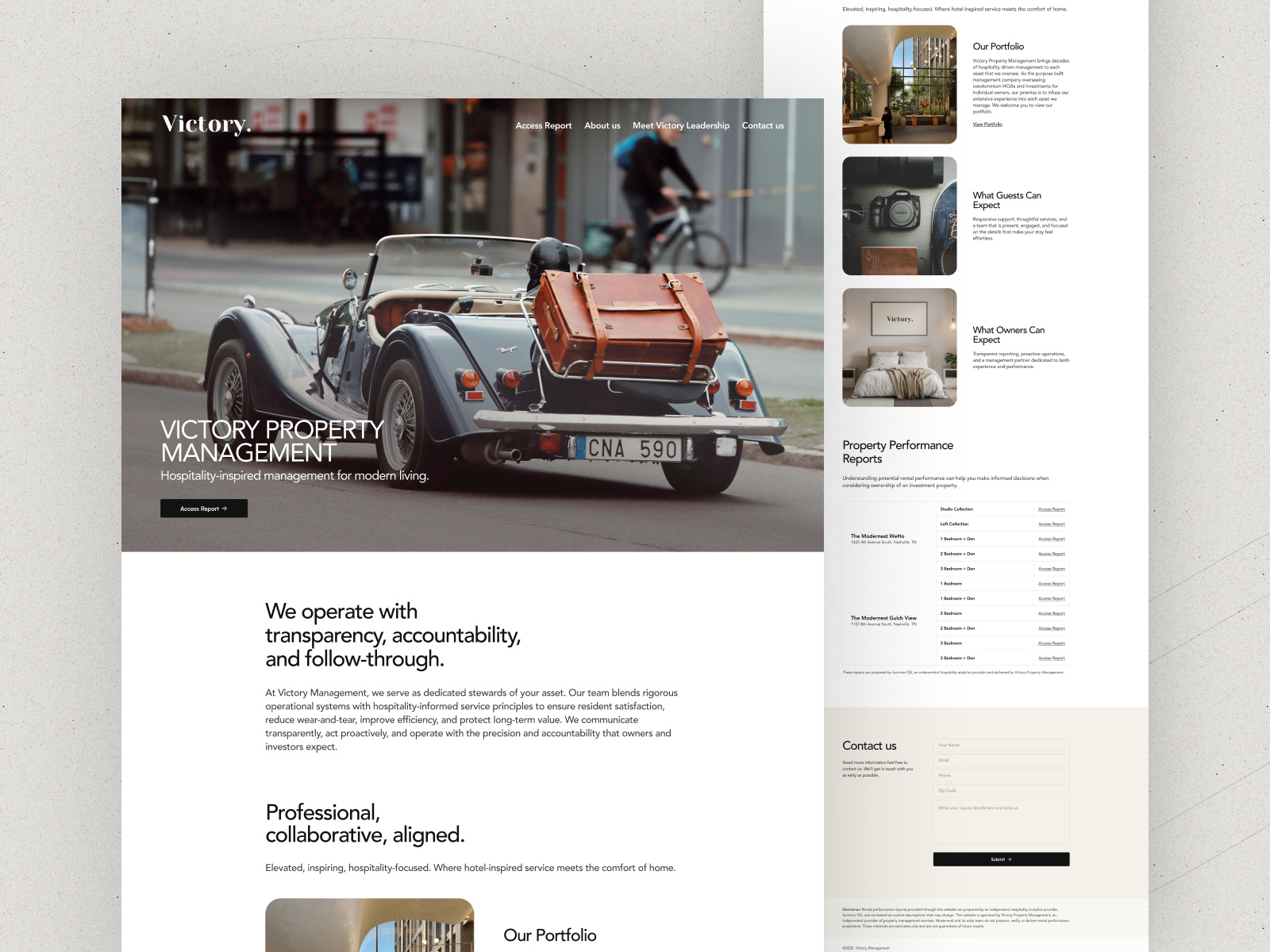 Example of Word Press Website Design + Development