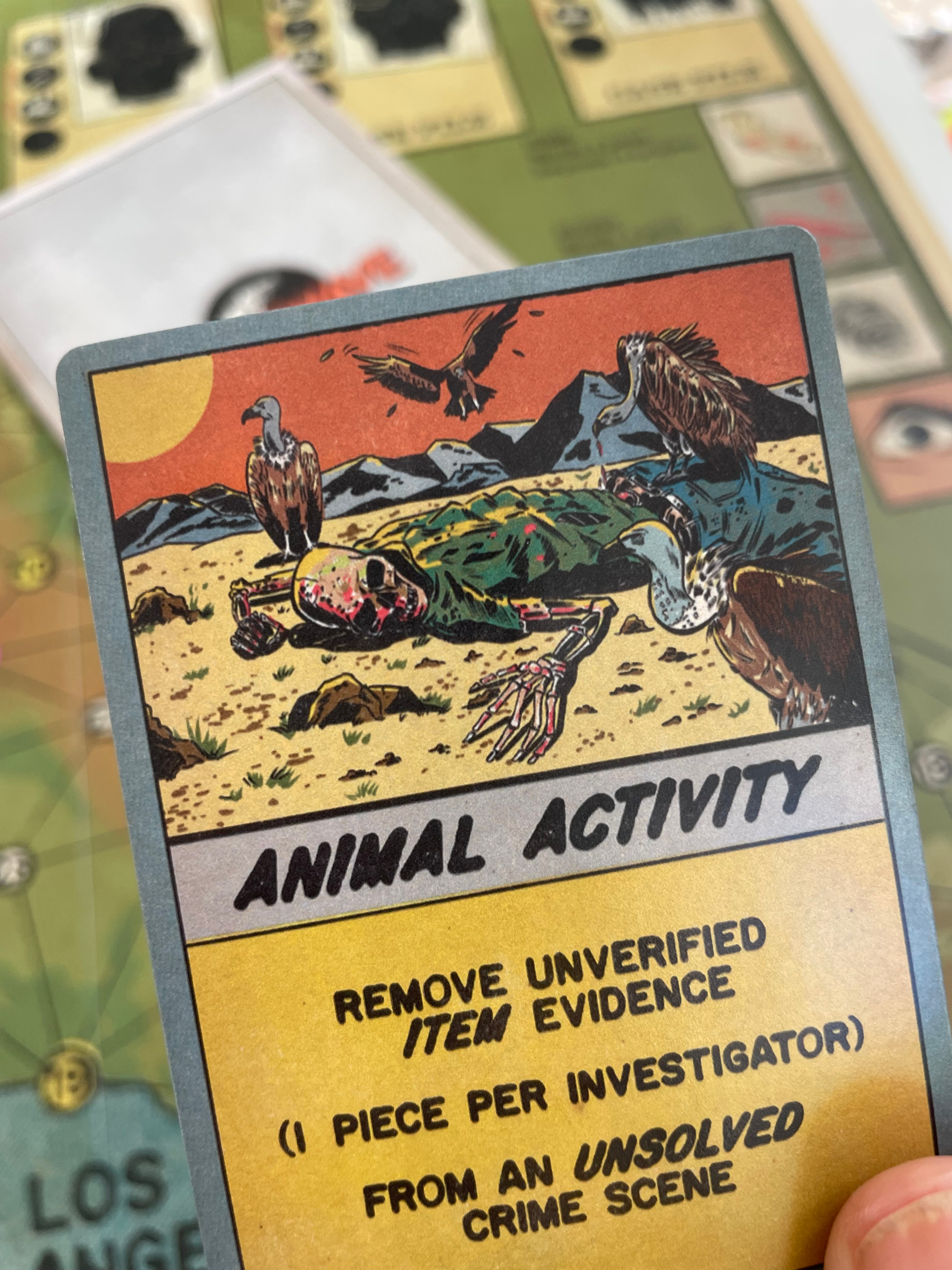 Crimewave California (Board Game) board game crimewave california eccomics horror illustration retro vintage