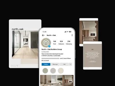Sustainable Construction Brand - Instagram Profile Design builder brand construction branding green building instagram design real estate social media residential construction social media profile sustainable building