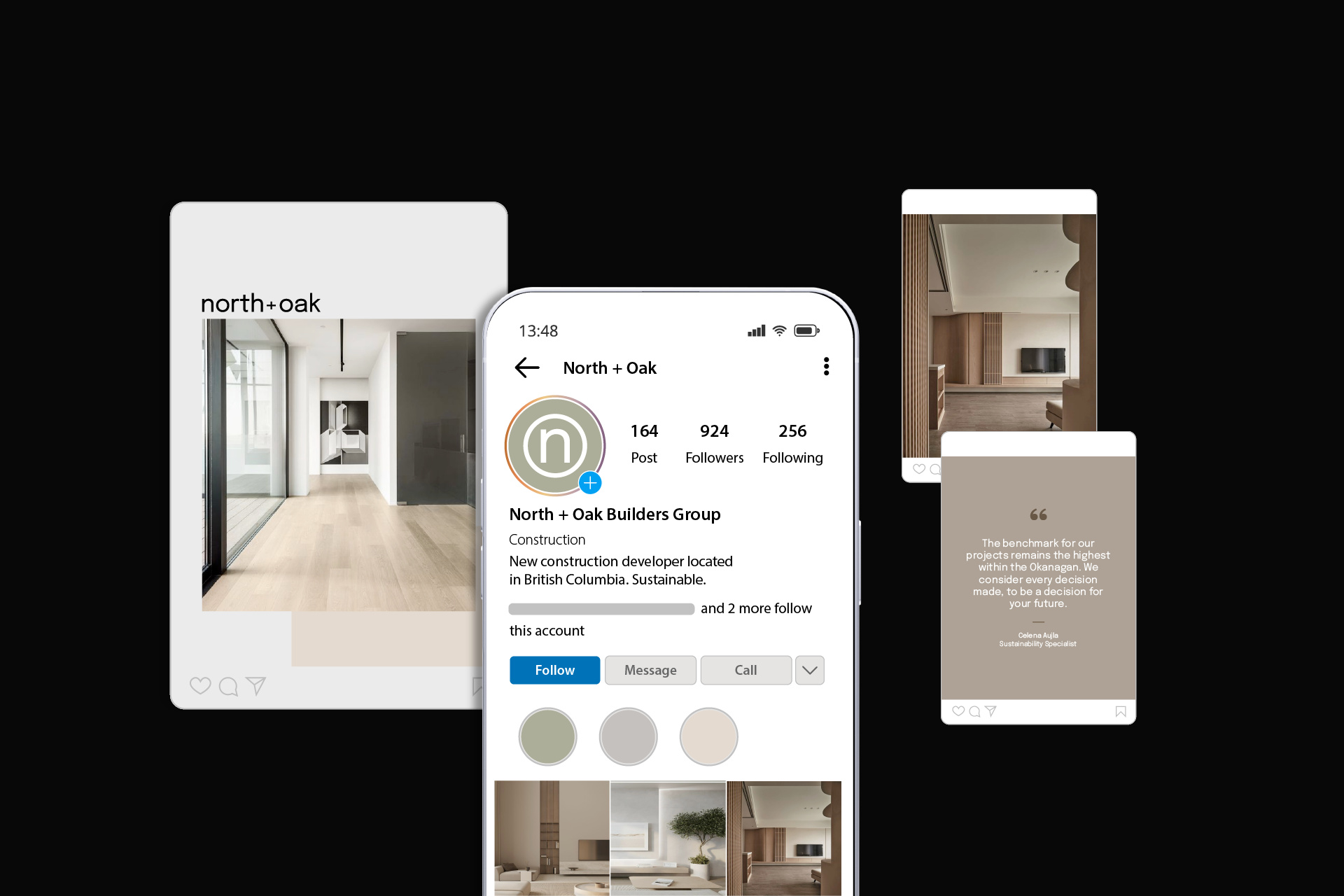 Sustainable Construction Brand - Instagram Profile Design