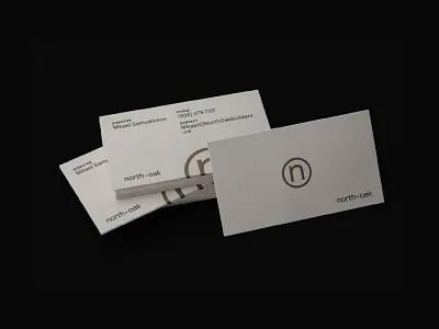 Sustainable Construction Branding - Builder Business Cards brand identity builder brand business card design construction branding minimalist business card property branding real estate branding sustainable design