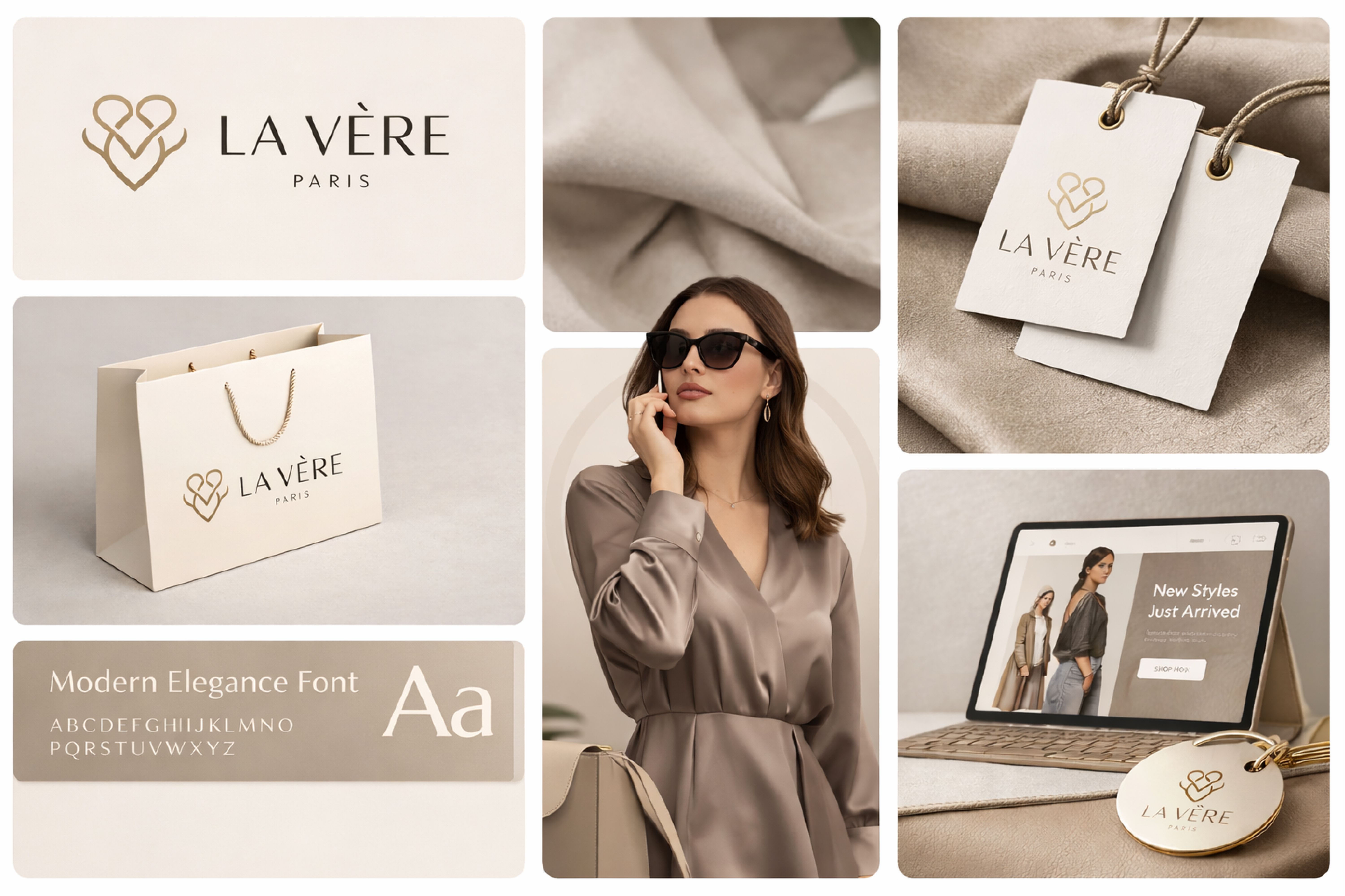 LA VÈRE PARIS — Luxury Fashion Brand Id branding graphic design logo logo design minimalist logo