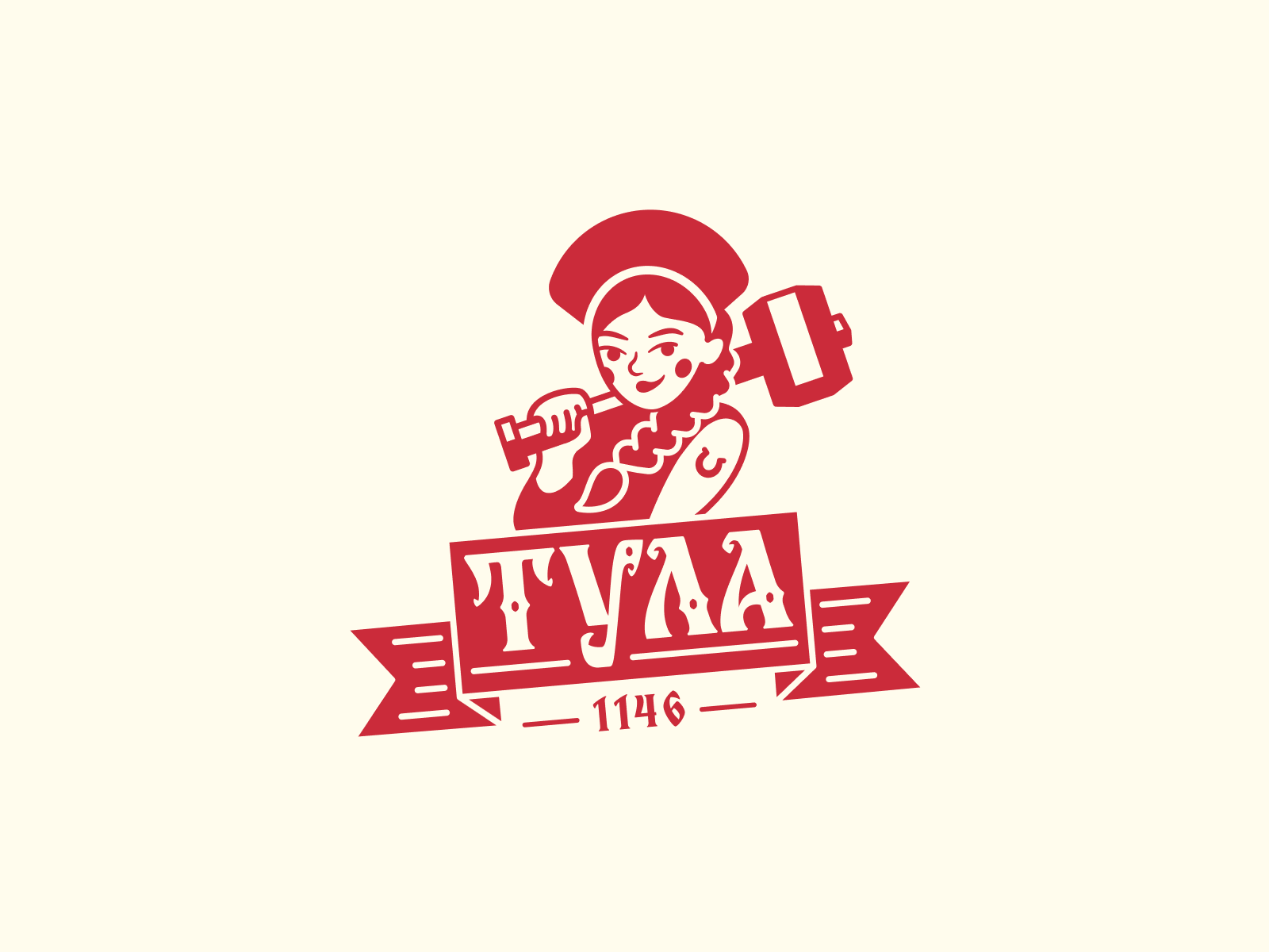 Tula brand branding design girl graphic design illustration logo russian vector