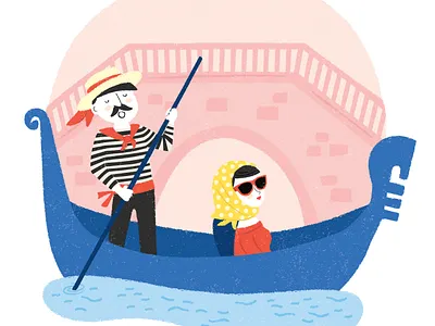 Gondola Ride character design character illustration illustration