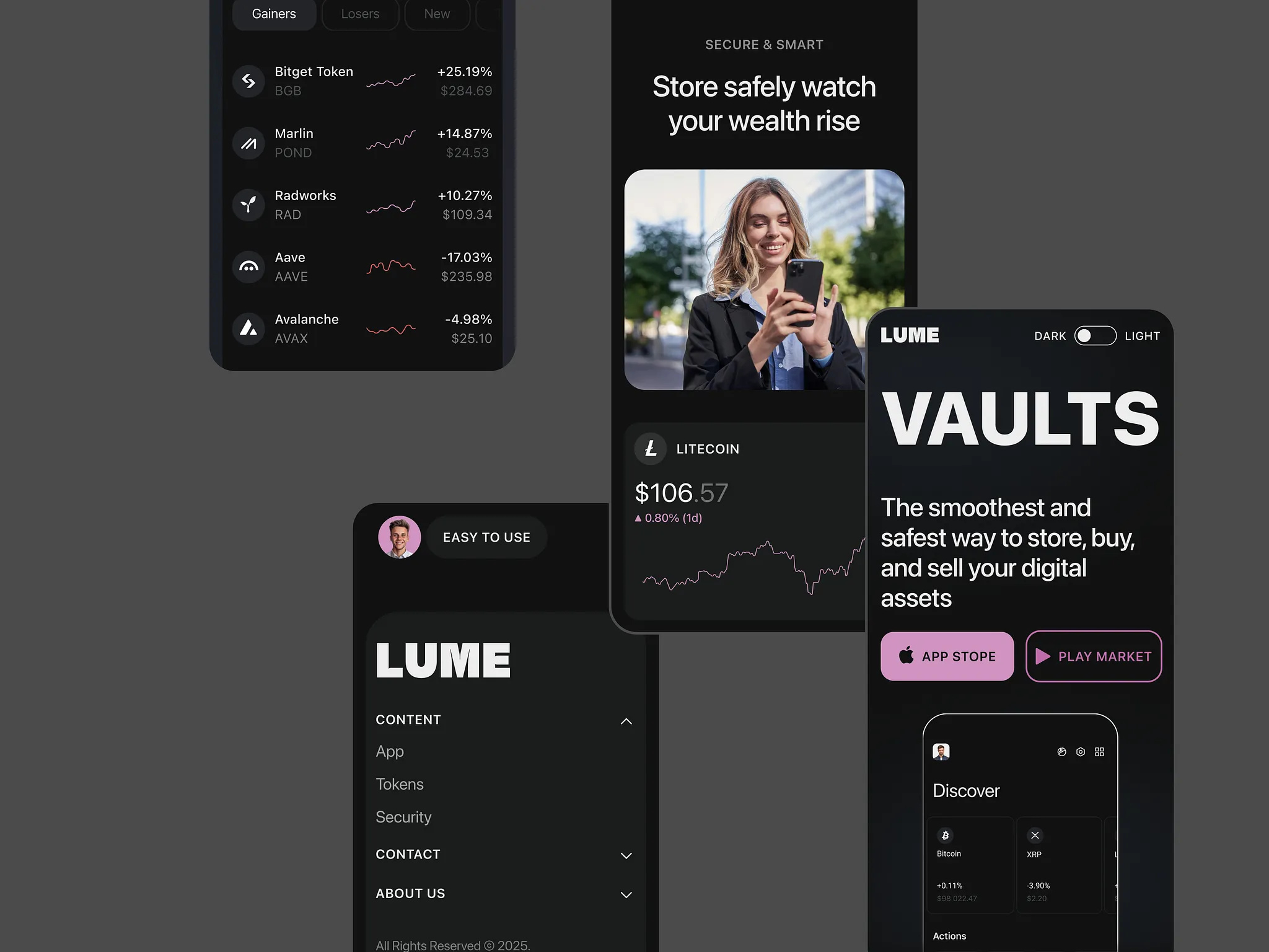 Example of Web3, Nft & De Fi Platform Design
