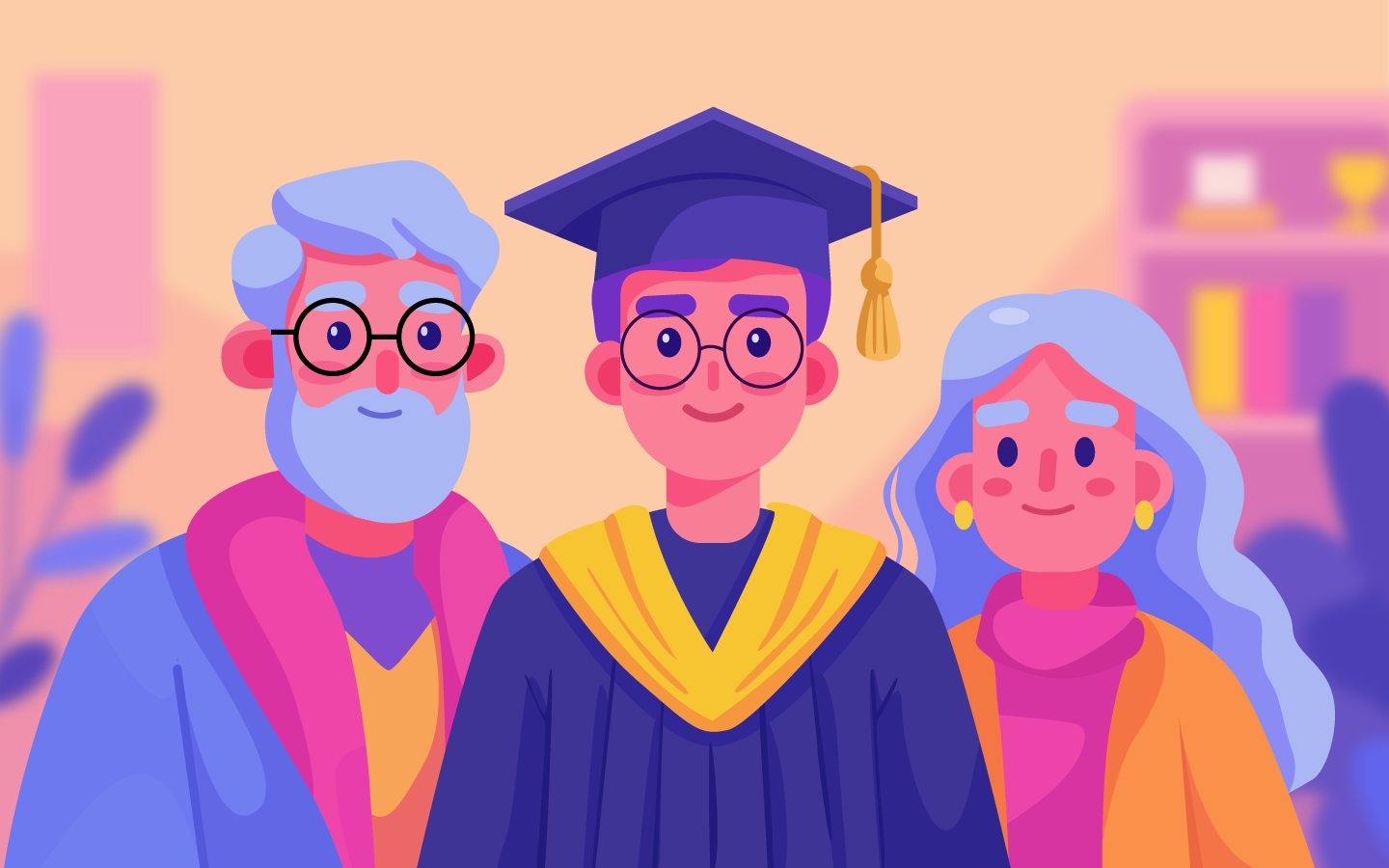 Example of Parenthood Journey Illustration - Another Milestone of Parents