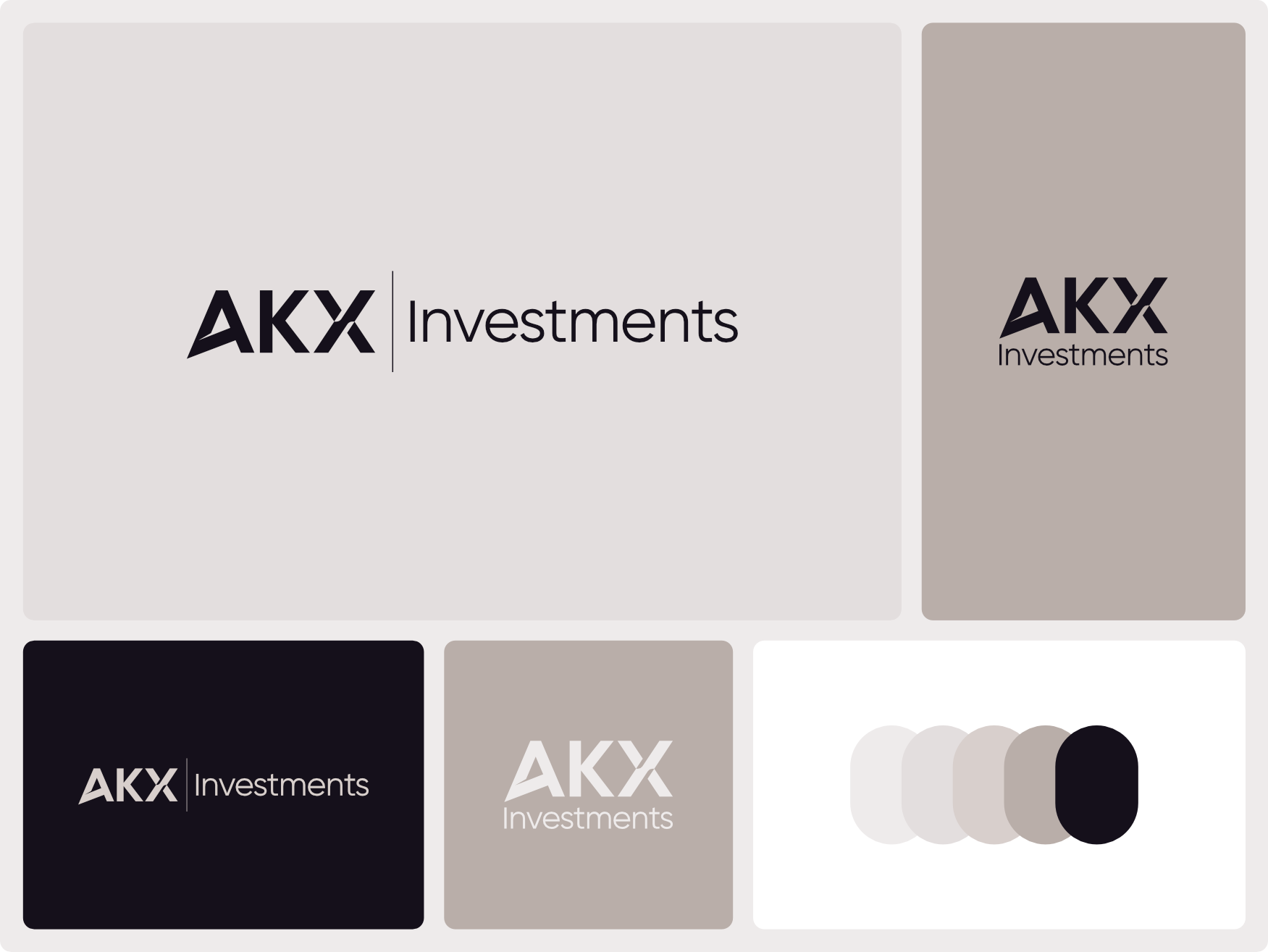 AKX Investments — Brand Identity branding business clean corporate design elegant fiverr graphic design illustration industrial investment logo minimal minimalist professional ui vector