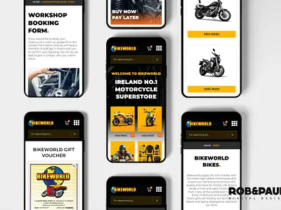 Bikeworld, Ireland design graphic design ui ux websitedesign