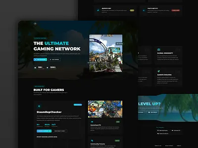 The Global Paradise - Gaming Community Platform clean design community csgo custom development dark theme forums full stack gaming modern design php premium design responsive design steam tf2 trading ui design ux design web design website xenforo