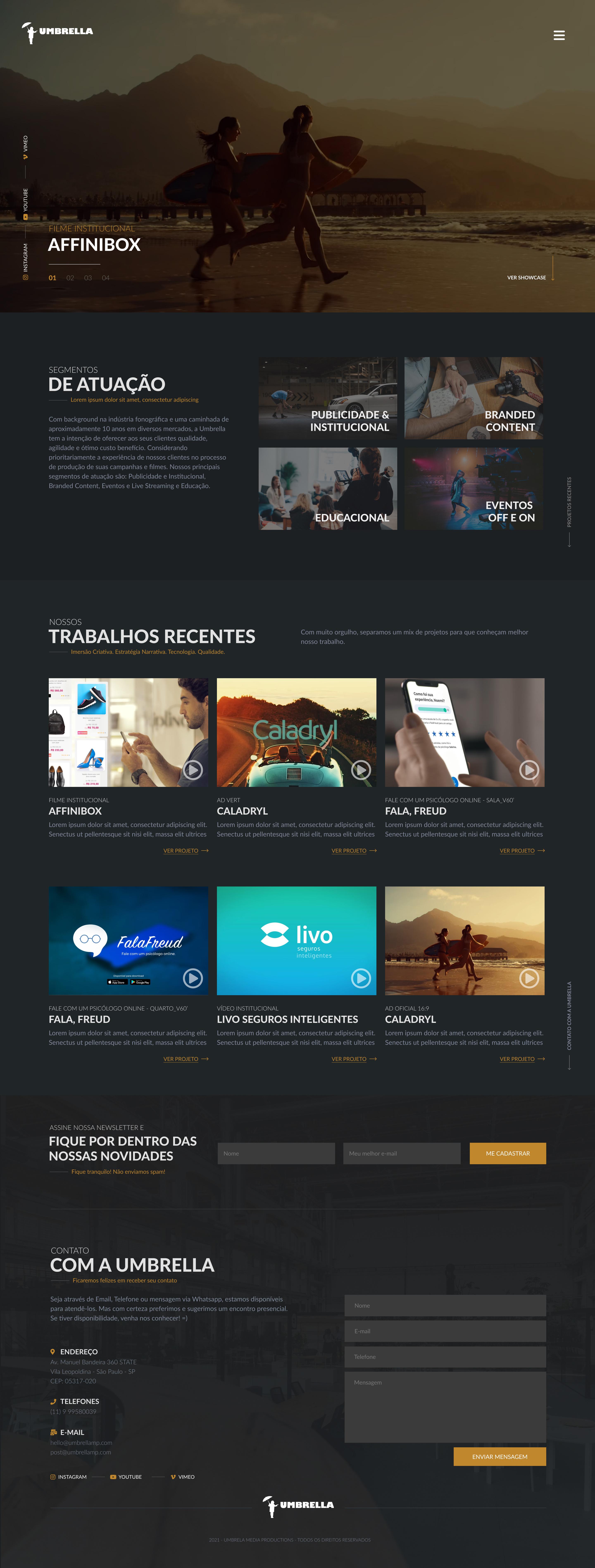 Example of Landing Page UI UX Design