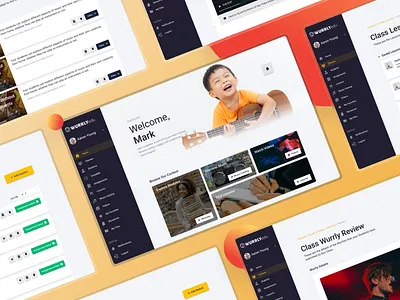 Wurrly EDU — Creative Arts EdTech Platform branding design education landing page m mobile app music ui ux ux design ux research web app