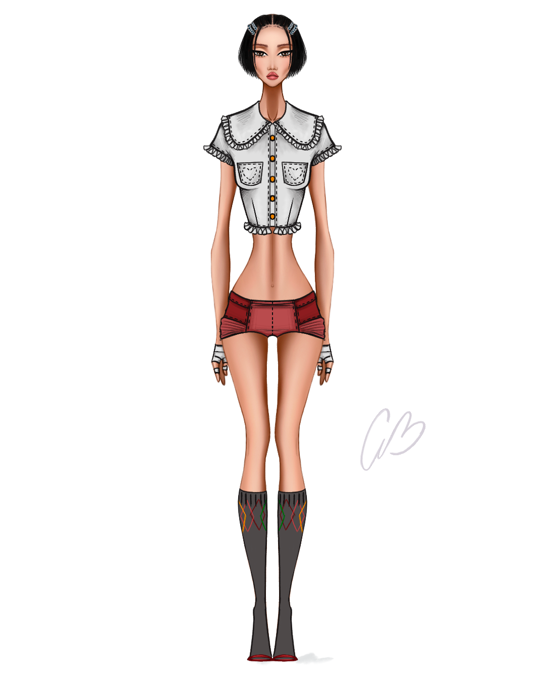 Fashion Illustration- Yves`Dim-Inspired