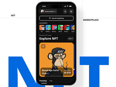 NFT Marketplace app design marketplace ui ux