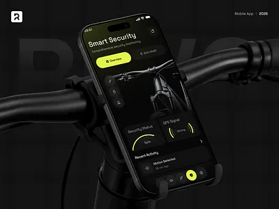 Revo — Smart E-Bike Companion App UI | Modern Mobile Dashboard ai app app design b2b bike crm dashboard design e bike ebike electric ev interface mobile mobile app product saas service software ux