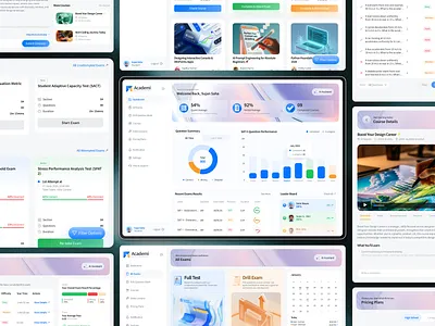 Online Learning Management Dashboard Design application course dashboard edtech learning management education elearning platform exam learning app lms lms dashboard online course online education online learning online learning platform ui product design saas saas dashboard student task management web app