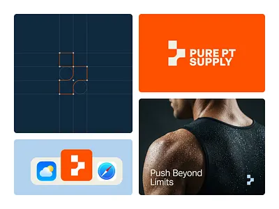 Fitness Branding | Pure PT Supply brand identity branding creative fitness branding graphic design logo logo design resistance band visual identity