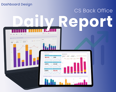 CS Back Office Daily Report Dashboard design ui ux