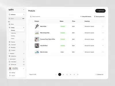 E-commerce Product Management Flow | Seller Admin UI admin panel design analytics dashboard design animation dashboard design dashboard ui ux dashboard user interface ecommerce dashboard interface inventory dashboard light theme dashboard management dashboard product catalog ui product design product list dashboard saas platform seller admin ui design web design