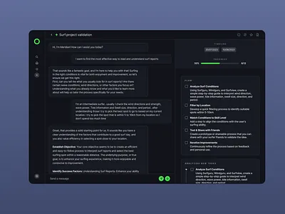 AI Project manager assistant UI ui ux