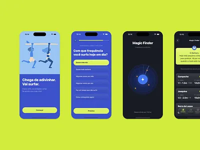 UX UI for personalized surf forecasting branding graphic design ui ux