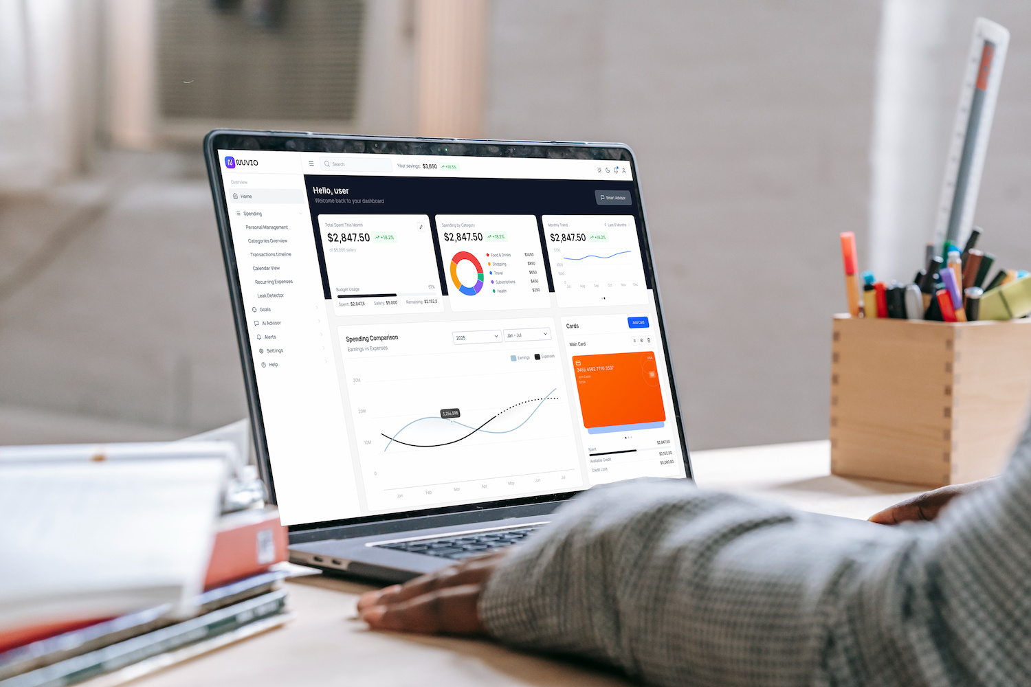 Financial Dashboard - Concept project branding charts dashboard graphs interaction design management minimalist design saas tables ui ux design