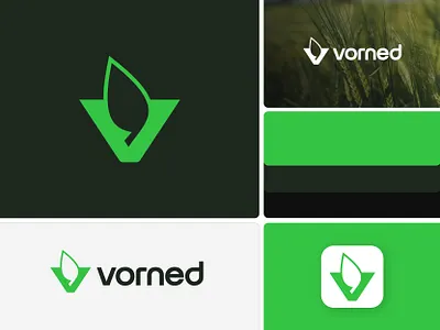 Natural Logo agriculture logo agro logo branding creative logo eco logo firm logo green logo icon leaf logo letter logo logo logo design logotype minimalist modern logo natural logo v logo v monogram