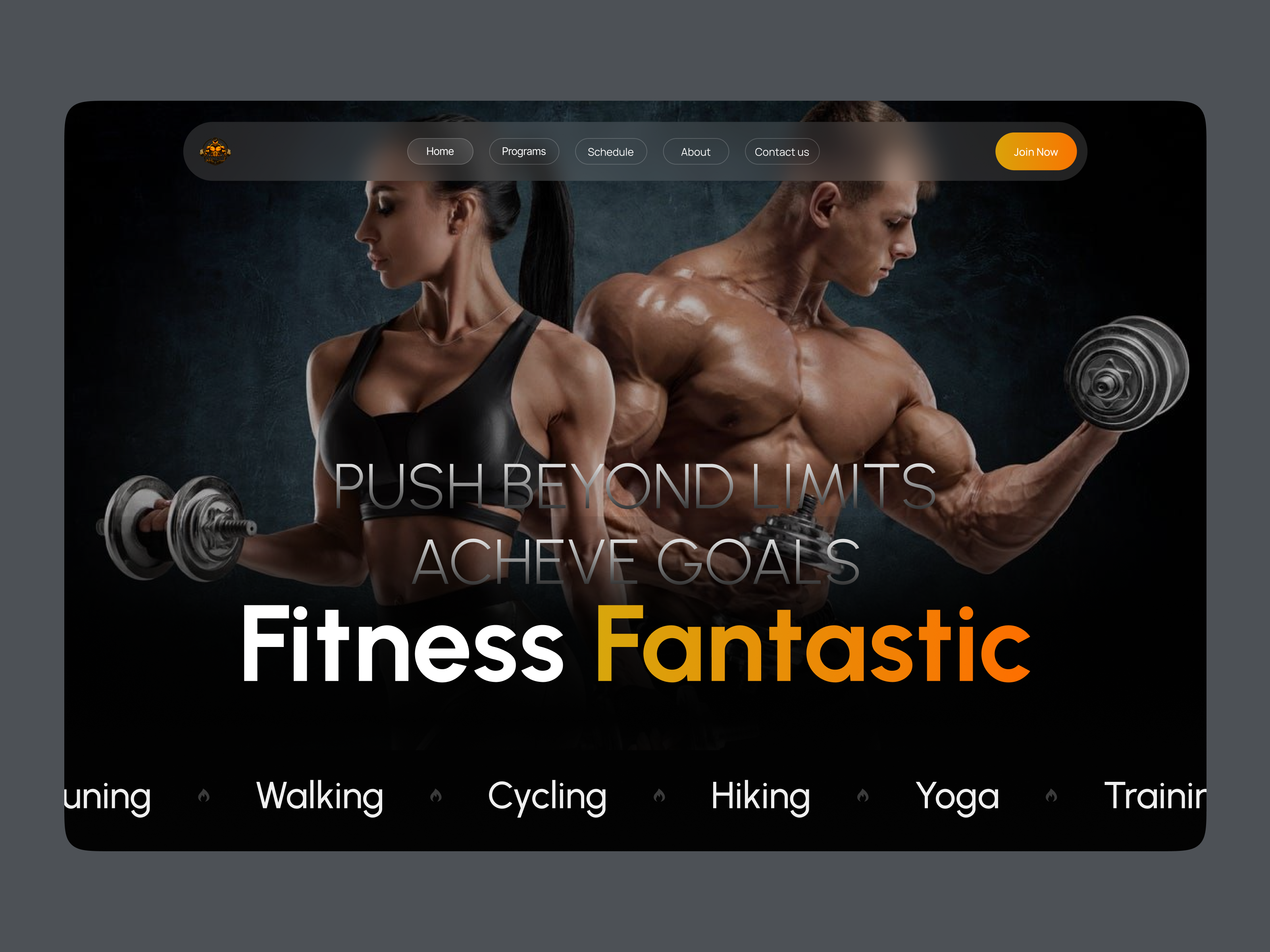 Fitness Fantastic – Modern Gym Landing Page design