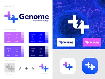 Branding: logo design, visual identity brand brand identity branding data design genome identity logo logo designer logo mark logodesign logos mark medical medical care medicine minimalist logo modern logo symbol visual identity