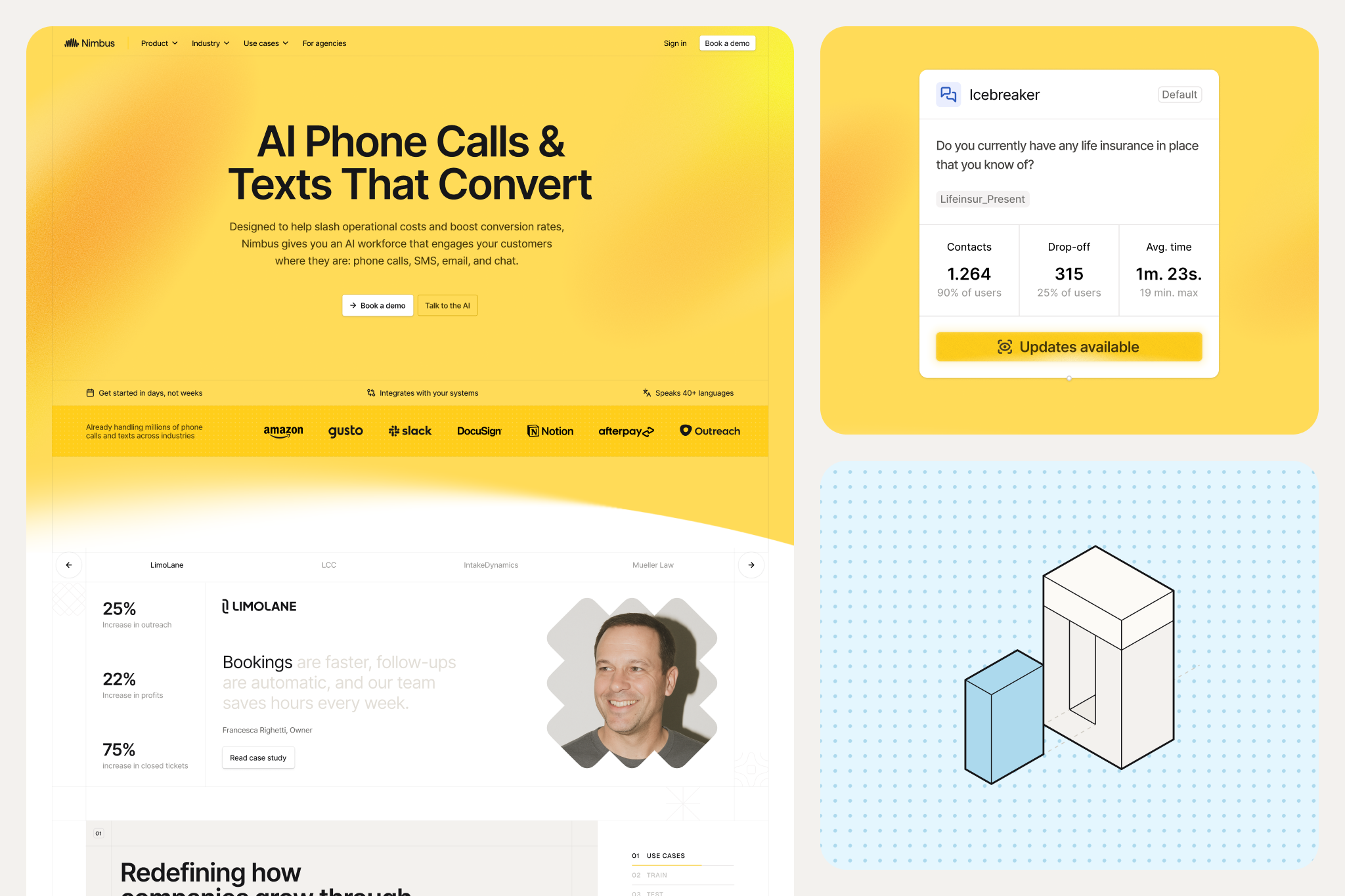 Example of Nimbus Website & Brand