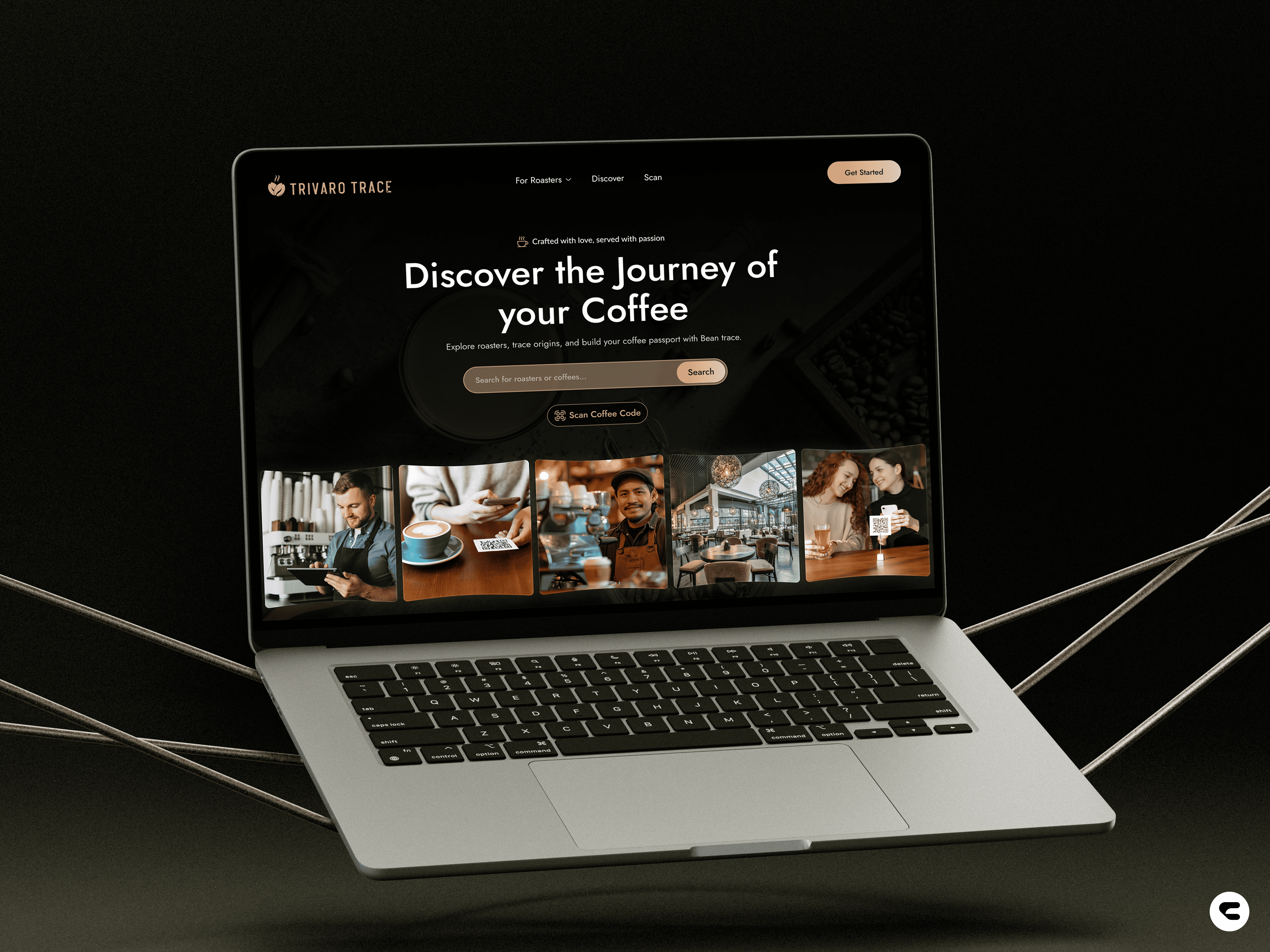 Coffee Roaster Discovery Platform UI beans roastery branding coffee coffee bean coffee shop website food food and dring graphic design landing page landingpage logo passposrt roastery store ui web design