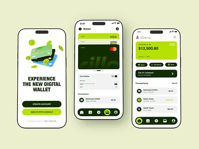 Rillo – Smart Wallet Mobile App appui finance fintech fintechapp fintechui mobileappdesign modern app design modernui saas startup uiuxdesign uxdesign walletapp