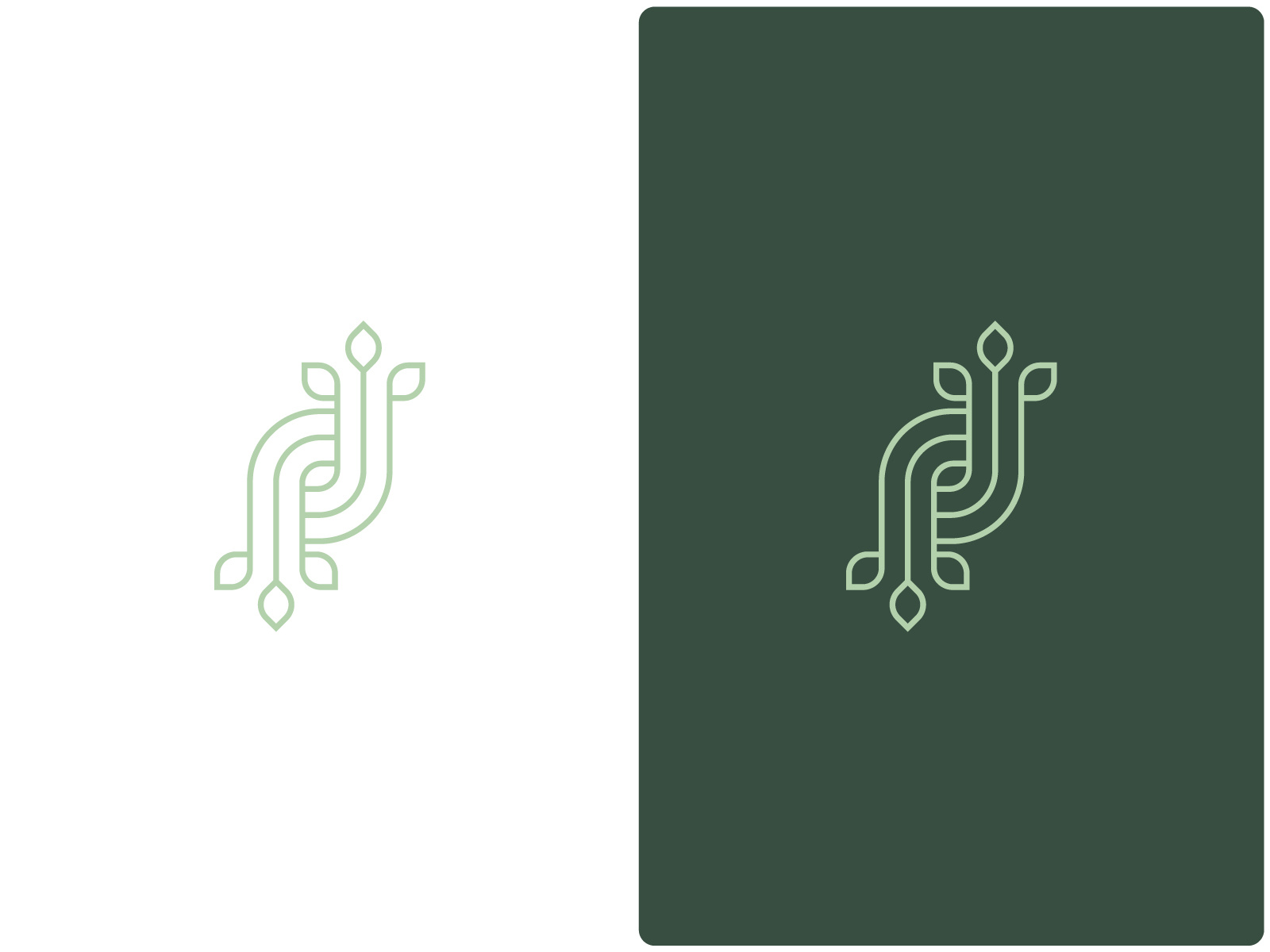 Leaf + Growth logo mark