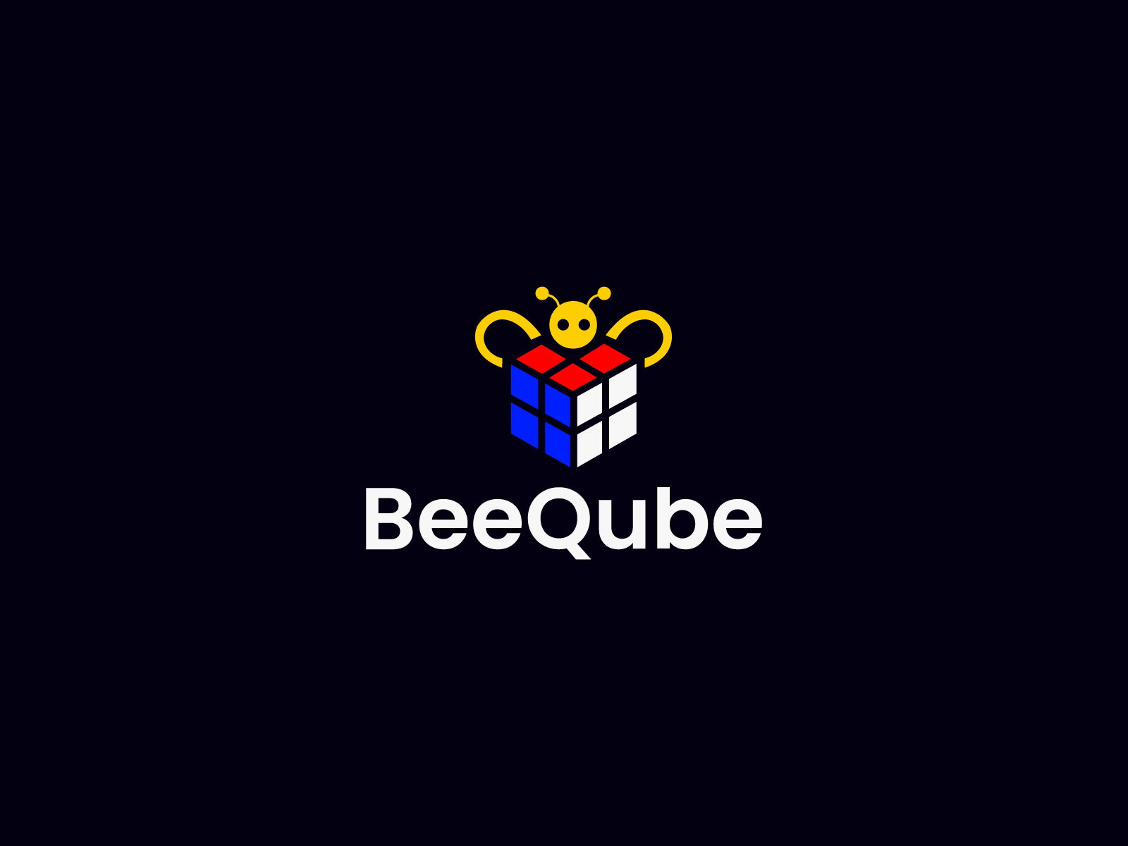 Bee-qube-logo bee bee logo branding clean creative logo graphic design icon identity logo logo designer logos mark minimalist modern new qube qube logo unused