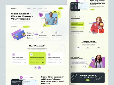 BanFi.. - Finance Management Web Design concept currency digital banking finance app finance website home page homepage landing page management ui web design web development