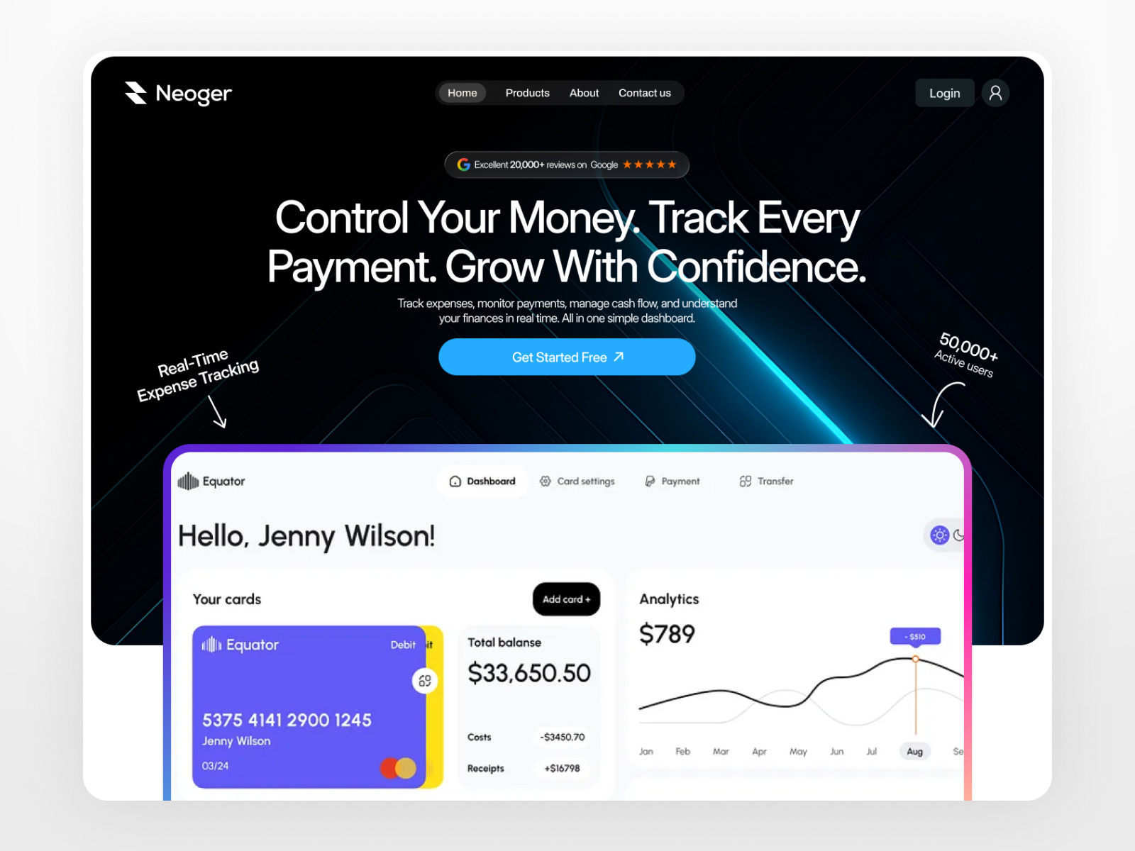 Neogar - Plan Faster. Manage Smarter. Deliver Better. agency ai ai saas branding dashboard design ecommerce hero section landing page logo mobile app platform responsive website saas tech website techwitpro uiux dashboard uiux design web redesign website