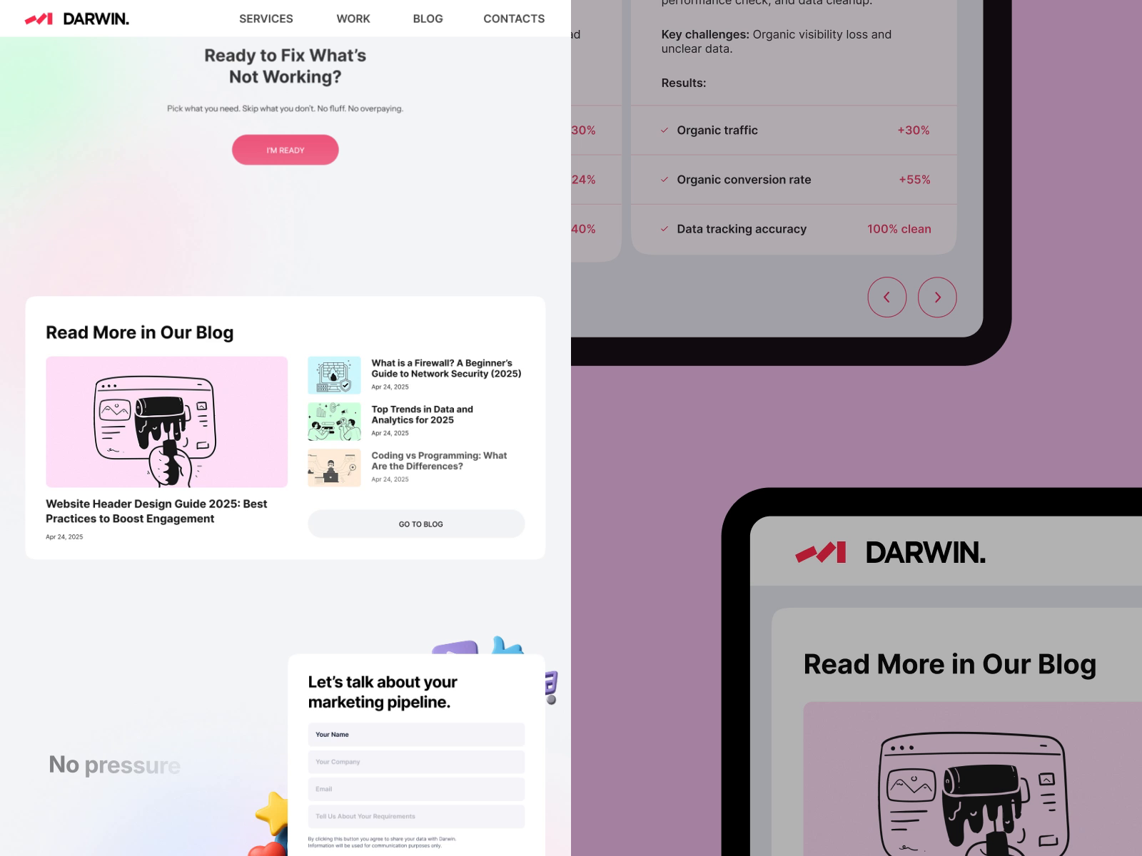 Landing UI Animation