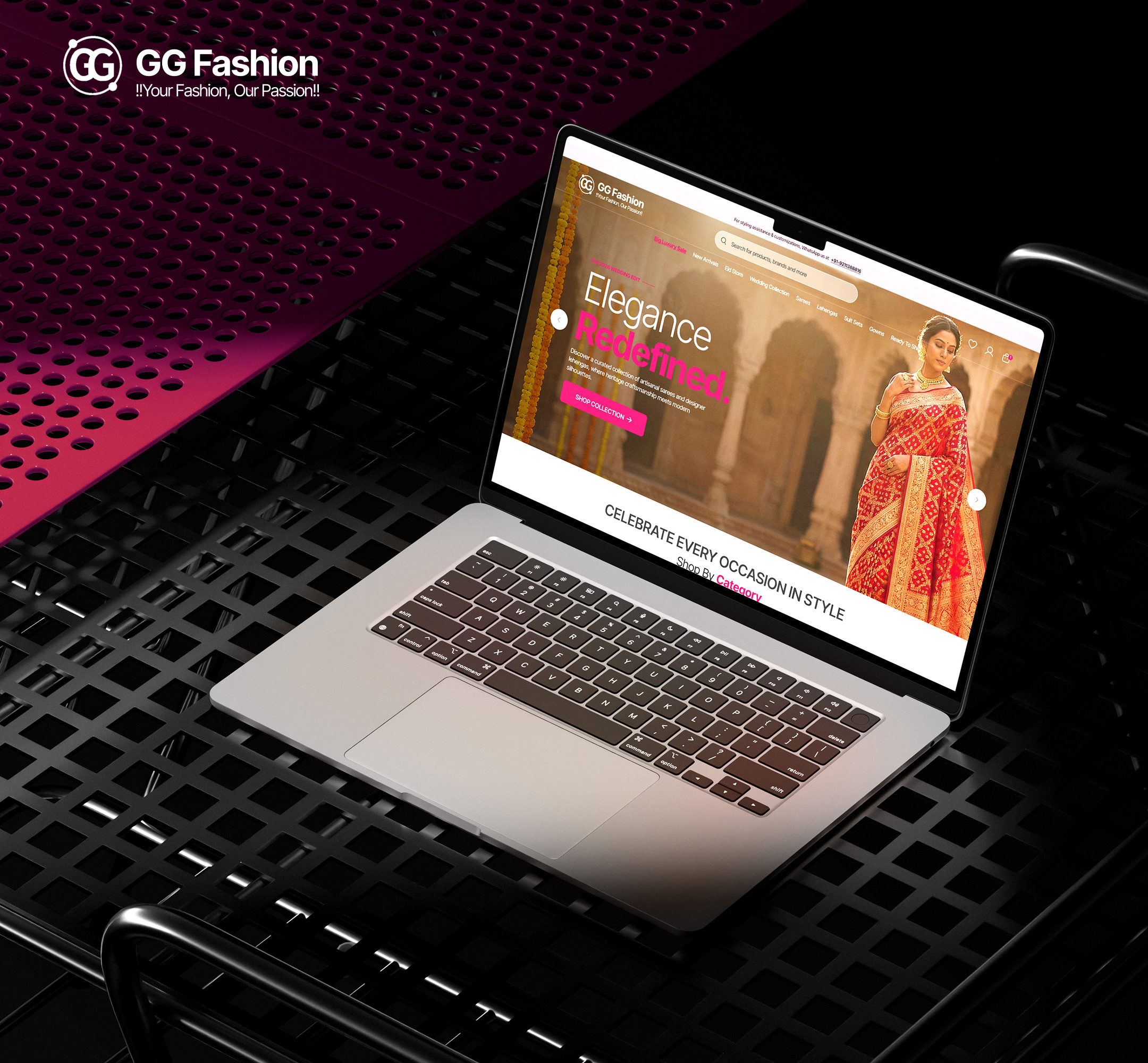 GG Fashion — E-Commerce Experience Design design figma graphic design ui ui ux website design wedd