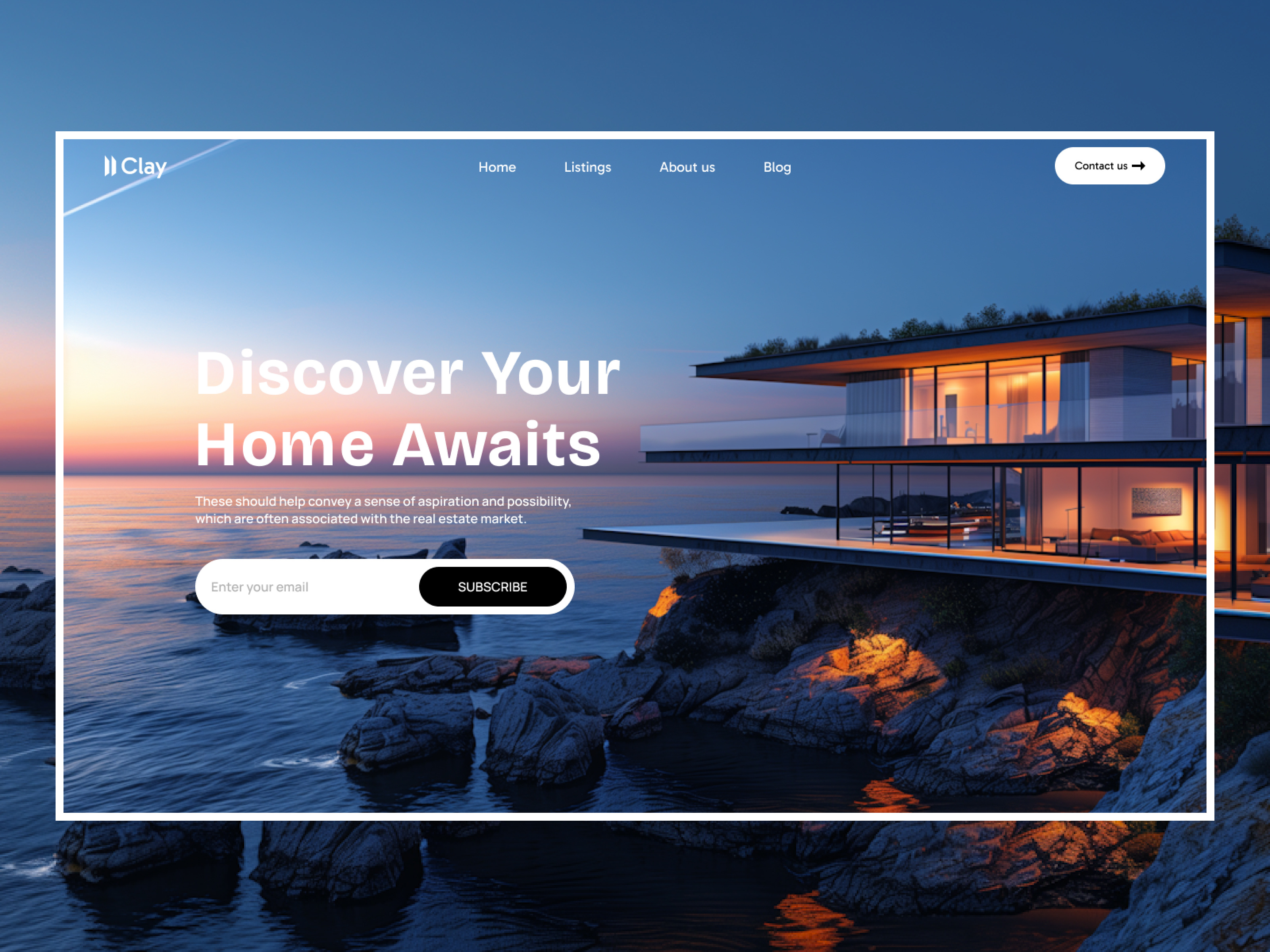 Modern Real Estate Website Theme branding design e commerce graphic designer illustration landing page logo ui ux web design