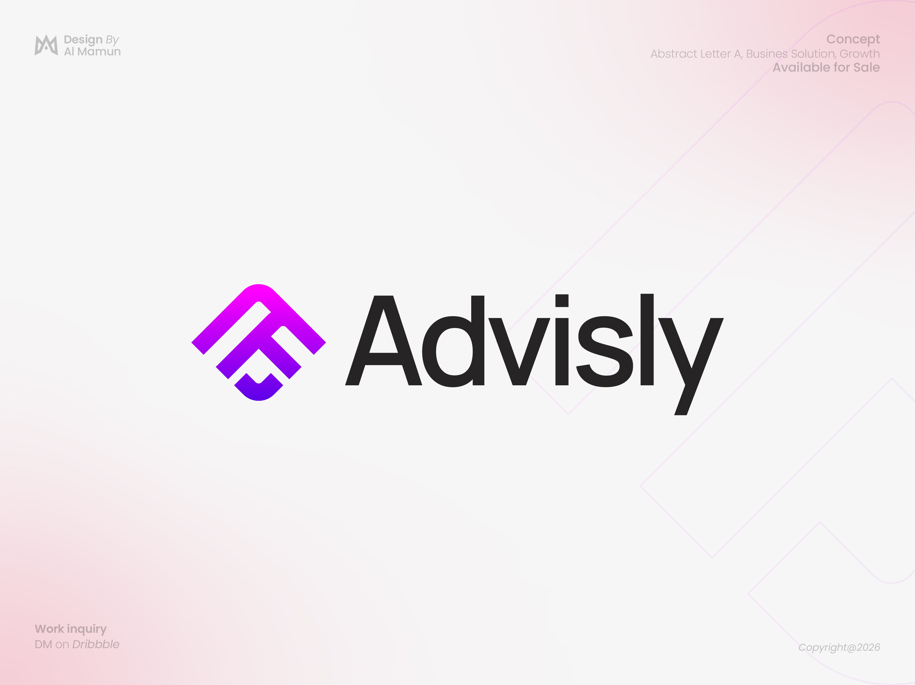 Advisly | Minimalist Brand Identity for Business Consulting brand mark branding business logo consultant logo development growth logo identity letter a logo letter mark logo logo design logo designer logo icon logo mark modern logo solution symbol timeless